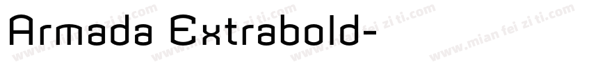 Armada Extrabold字体转换